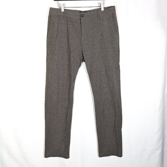 Linksoul Boardwalker Performance Pants Gray Olive Wicking Stretch Golf Men 34x33 - Picture 1 of 8